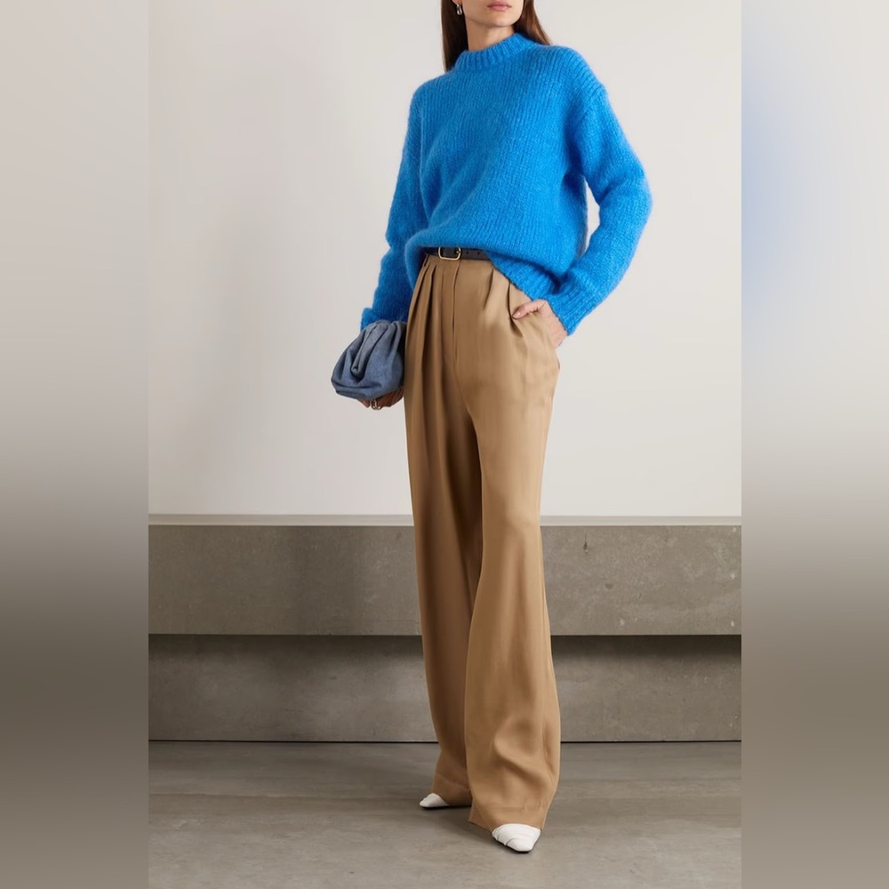 TIBI | Wool & Mohair Blue Knit Sweater